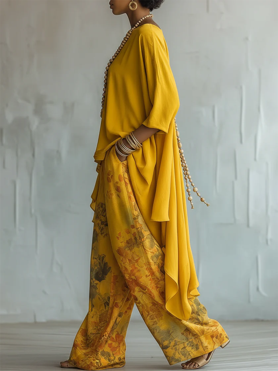 Xiomara — Conjunto Boho Floral Dos Piezas