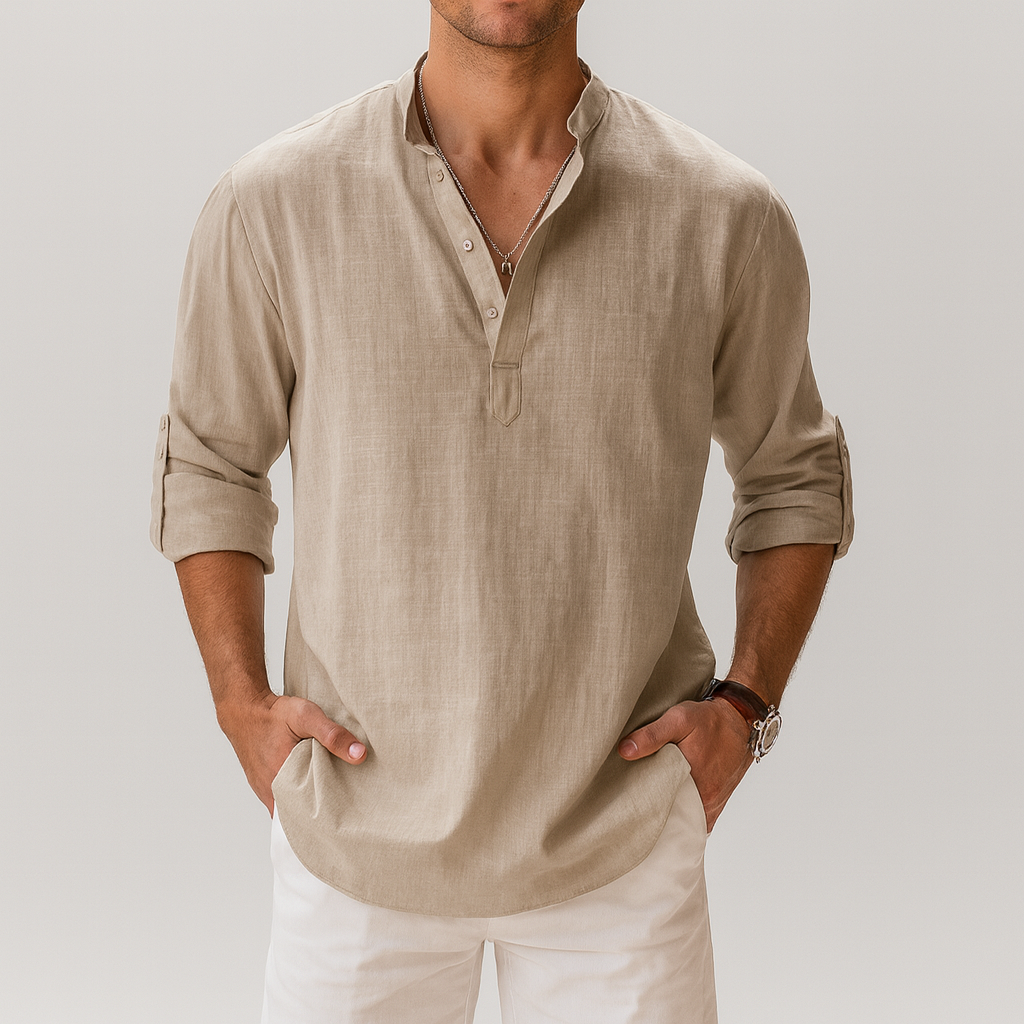 Riviera - Playera de Lino Antiarrugas