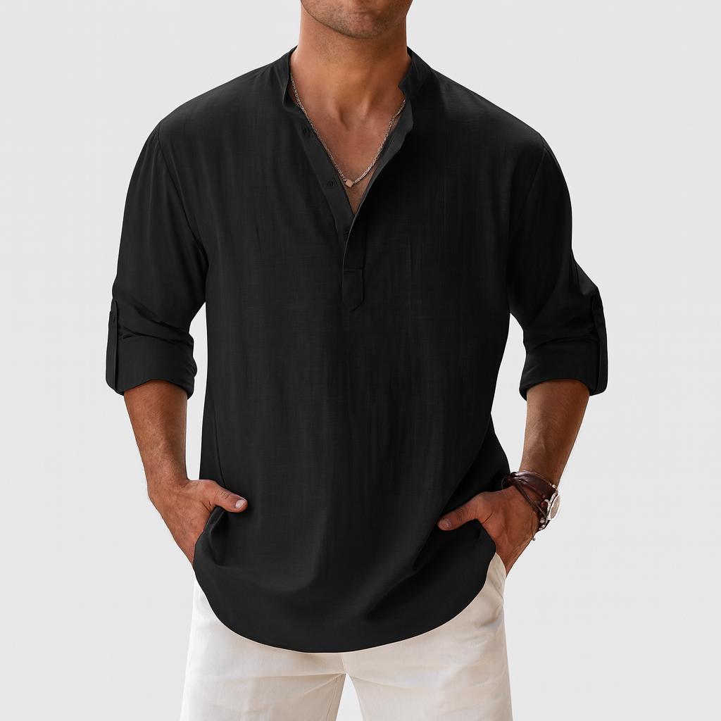 Riviera - Playera de Lino Antiarrugas