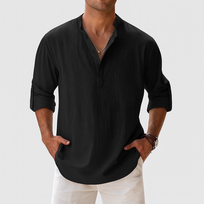 Riviera - Playera de Lino Antiarrugas