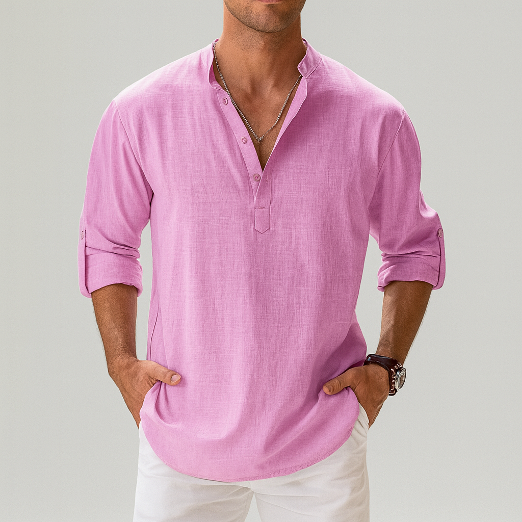 Riviera - Playera de Lino Antiarrugas