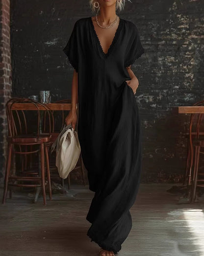 Julieta - Vestido Maxi Holgado Lino & Algodón